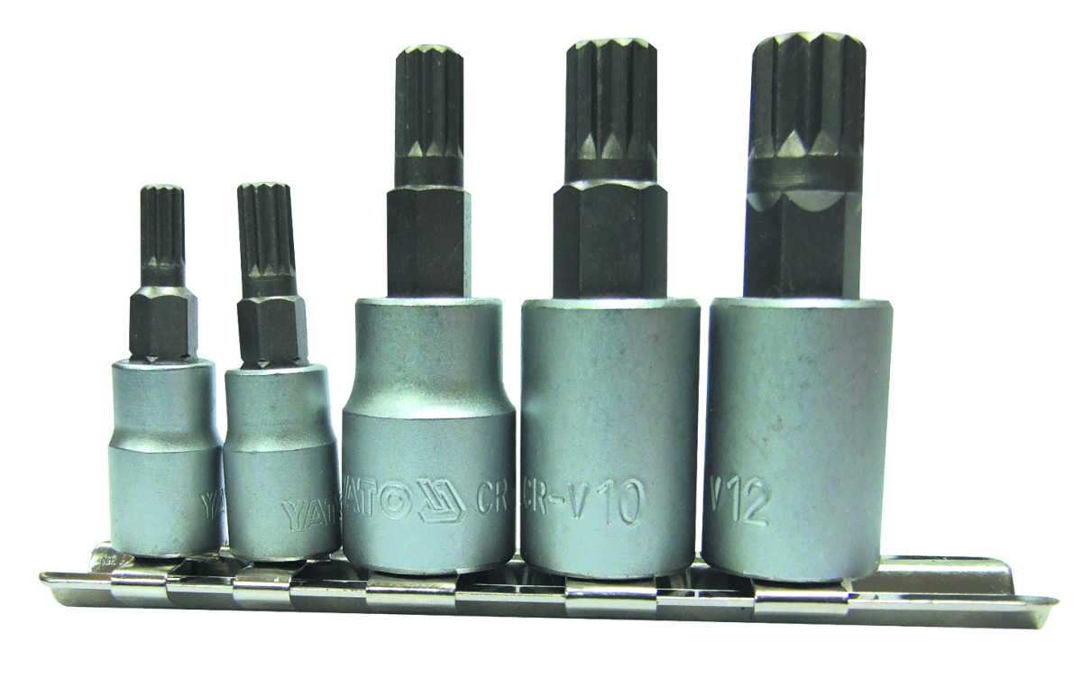 Yato Spline Socket Set 5Pc M5-M12 | AHM Online (Pty) Ltd