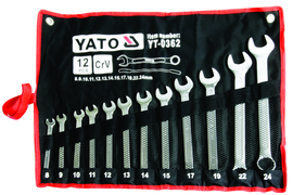 Image of Yato Spanner Set Comb 12Pc 8-24