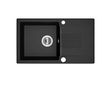 Buy black Laveo Celia Granite Sink 1 Bowl with Drainer