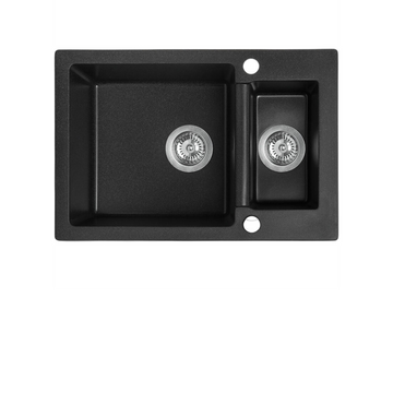 Buy black Laveo Celia Granite Sink 1.5 Bowl