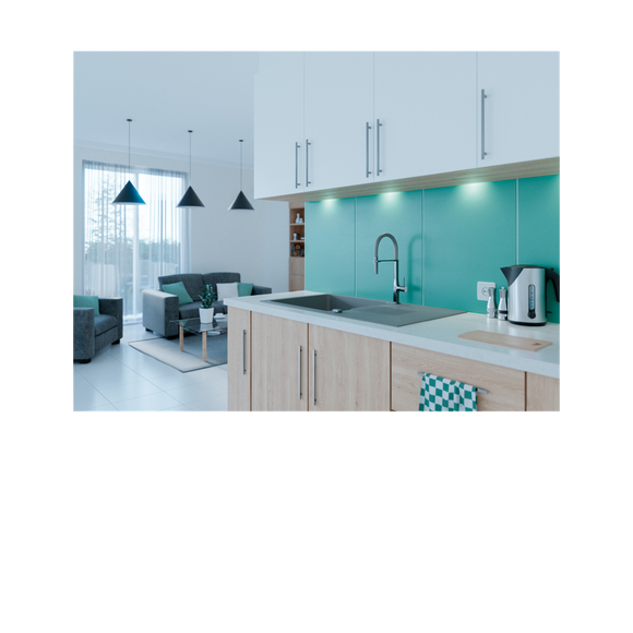 Laveo Celia Granite Sink 1 Bowl with Drainer