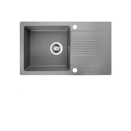 Buy grey Laveo Celia Granite Sink 1 Bowl with Drainer
