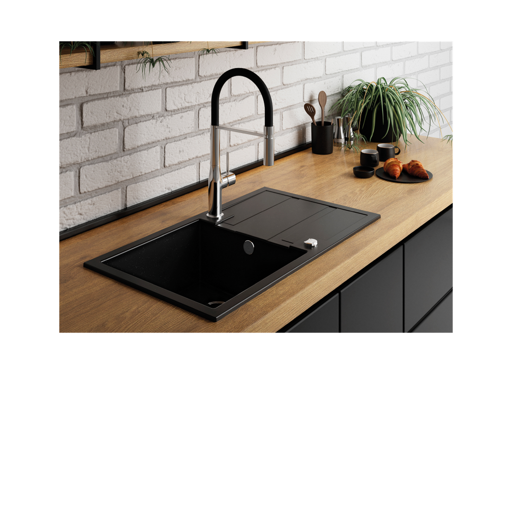 Laveo Barbados Granite Sink 1 Bowl