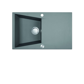 Buy grey Laveo Grenada Granite Sink 1 Bowl with Drainer