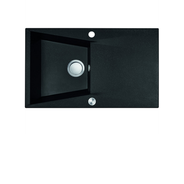 Buy black Laveo Grenada Granite Sink 1 Bowl with Drainer
