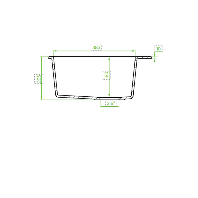 Laveo Chichi Granite Sink 1 Bowl