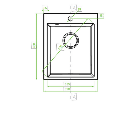 Laveo Chichi Granite Sink 1 Bowl