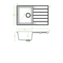Laveo Margarita Granite Sink 1 Bowl with Drainer-5