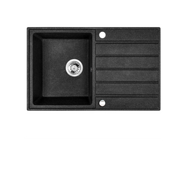 Buy black Laveo Margarita Granite Sink 1 Bowl with Drainer