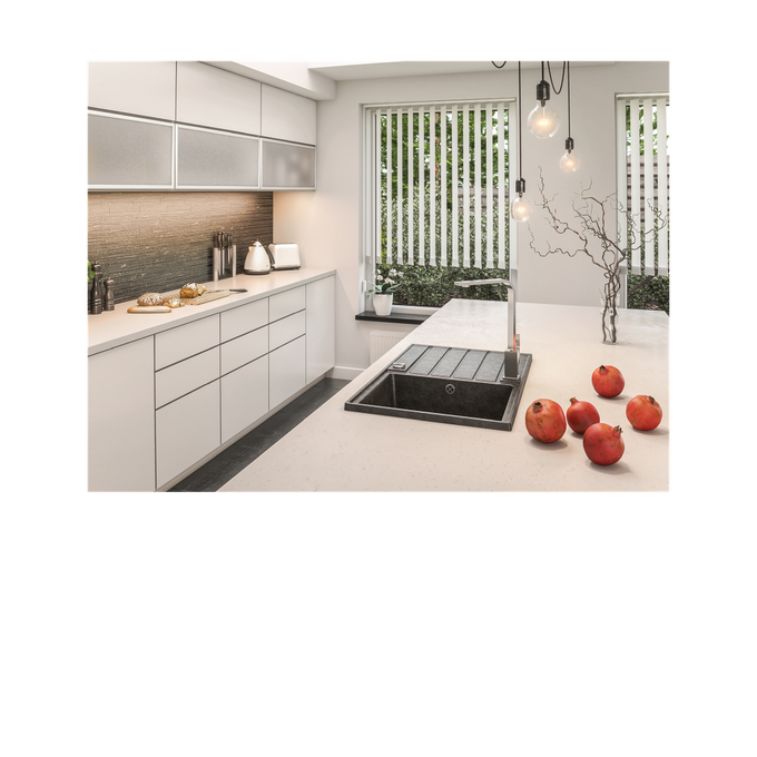 Laveo Margarita Granite Sink 1 Bowl with Drainer