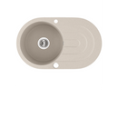 Laveo Dafne Granite Sink 1 Bowl with Full Drainer Round-1