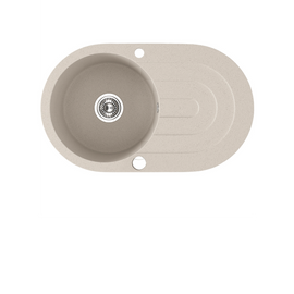 Laveo Dafne Granite Sink 1 Bowl with Full Drainer Round