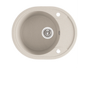 Laveo Dafne Granite Sink 1 Bowl with Half Drainer Round-1