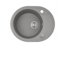 Laveo Dafne Granite Sink 1 Bowl with Half Drainer Round-3