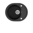 Laveo Dafne Granite Sink 1 Bowl with Half Drainer Round-5