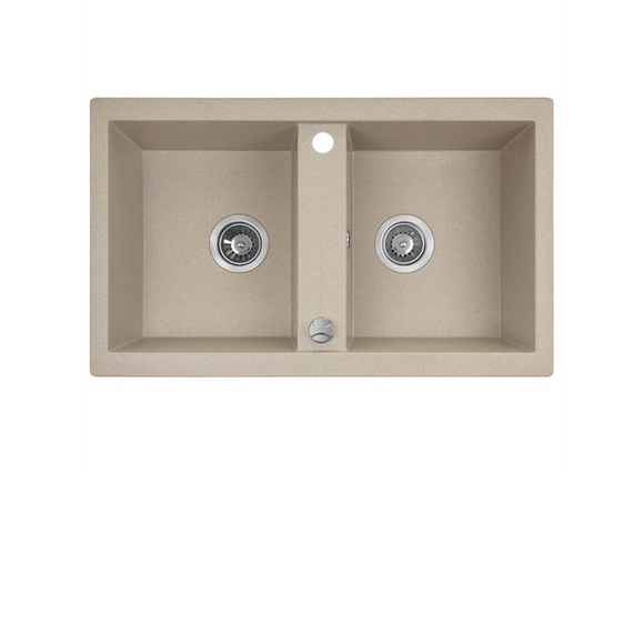 Laveo Barbados Granite Sink 2 Bowl