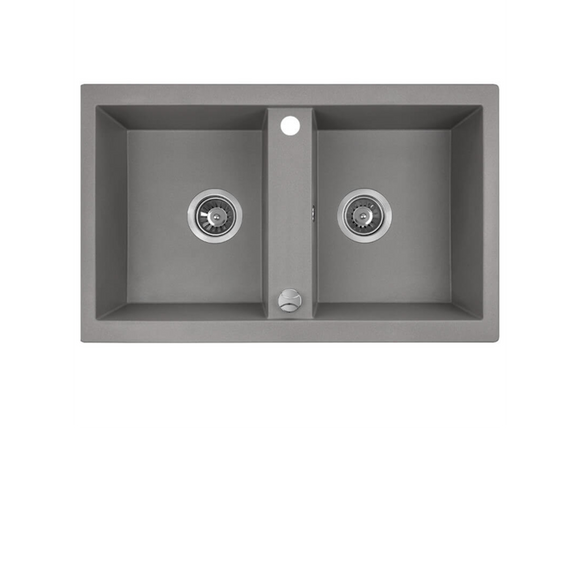 Laveo Barbados Granite Sink 2 Bowl