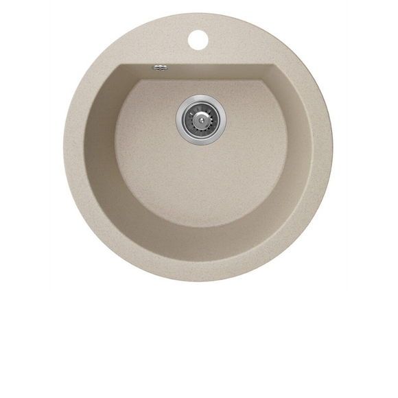 Laveo Dafne Granite Sink 1 Bowl T/HL Round