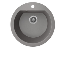 Buy grey Laveo Dafne Granite Sink 1 Bowl T/HL Round