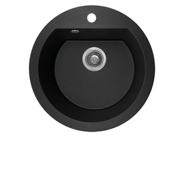Buy black Laveo Dafne Granite Sink 1 Bowl T/HL Round