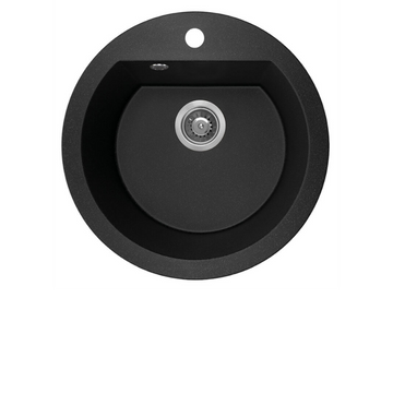 Buy black Laveo Dafne Granite Sink 1 Bowl T/HL Round