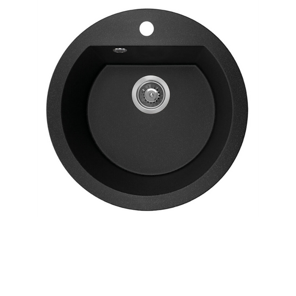 Laveo Dafne Granite Sink 1 Bowl T/HL Round