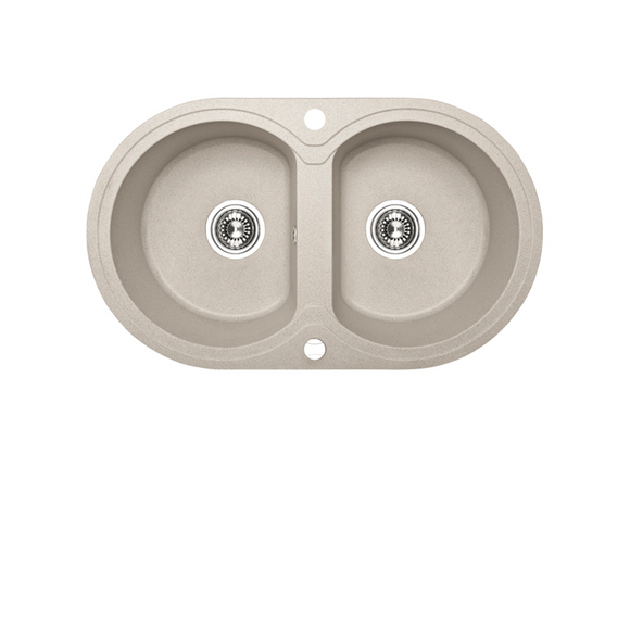 Laveo Dafne Granite Sink 2 Bowl