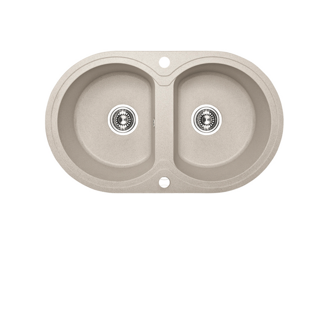 Laveo Dafne Granite Sink 2 Bowl