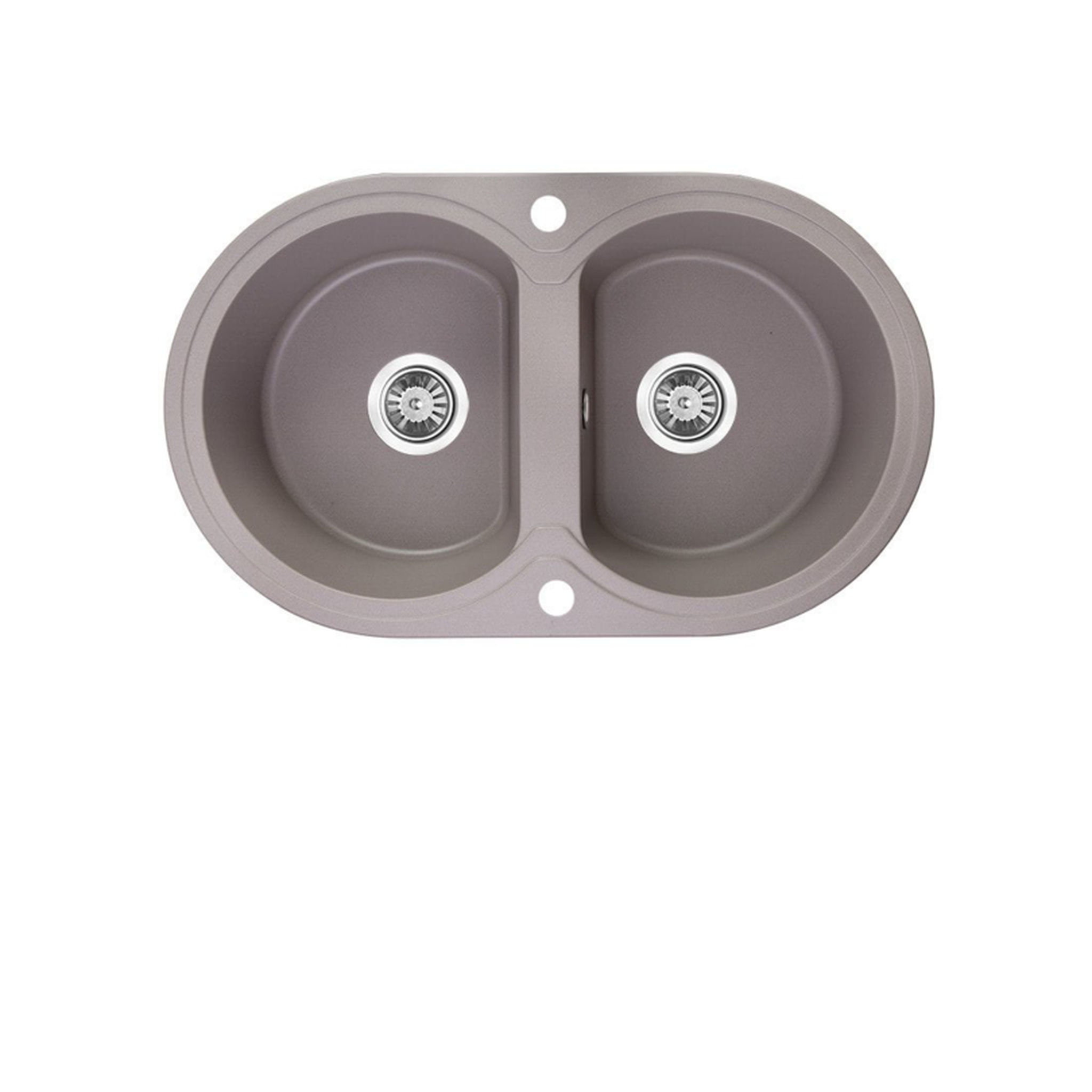 Buy grey Laveo Dafne Granite Sink 2 Bowl