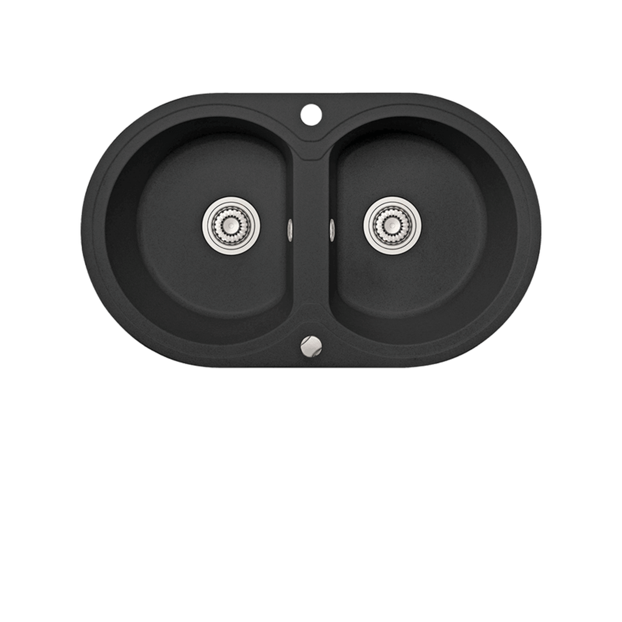Buy black Laveo Dafne Granite Sink 2 Bowl
