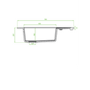 Laveo Pioneer Granite Sink 1 Bowl with Half Drainer-3
