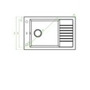 Laveo Pioneer Granite Sink 1 Bowl with Half Drainer-4