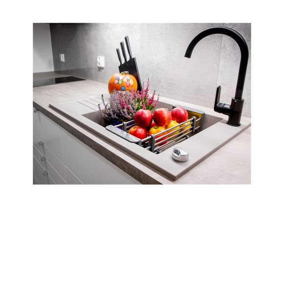 Laveo Pioneer Granite Sink 1 Bowl with Half Drainer