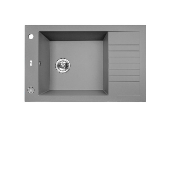 Laveo Pioneer Granite Sink 1 Bowl with Half Drainer