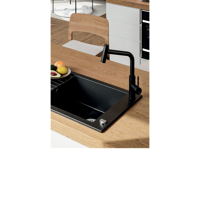 Laveo Pioneer Granite Sink 1 Bowl with Half Drainer