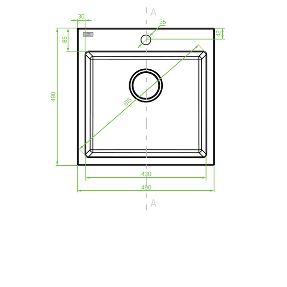 Laveo Alena Granite Sink 1 Bowl