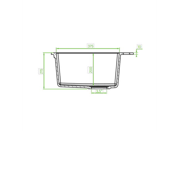 Laveo Alena Granite Sink 1 Bowl