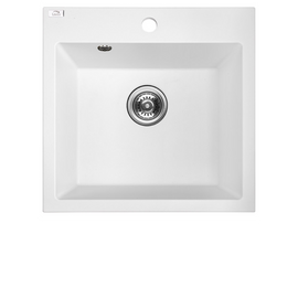 Buy white Laveo Alena Granite Sink 1 Bowl