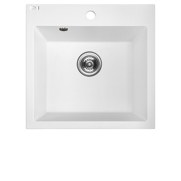 Buy white Laveo Alena Granite Sink 1 Bowl