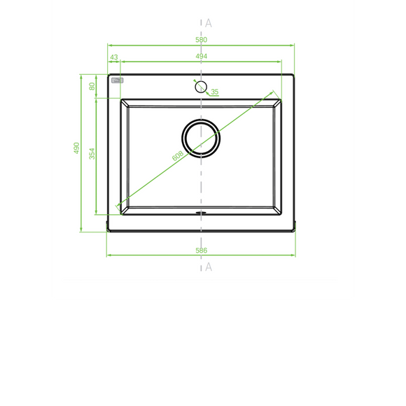 Laveo Komodo Granite Sink 1 Bowl