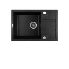 Laveo Barbados Granite Sink 1 Bowl Half Drainer