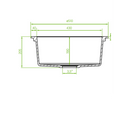 Laveo Dafne Granite Sink 1 Bowl Round-10