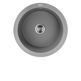 Buy grey Laveo Dafne Granite Sink 1 Bowl Round