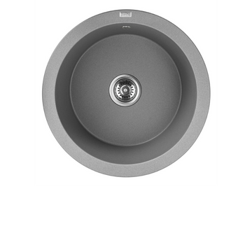 Buy grey Laveo Dafne Granite Sink 1 Bowl Round
