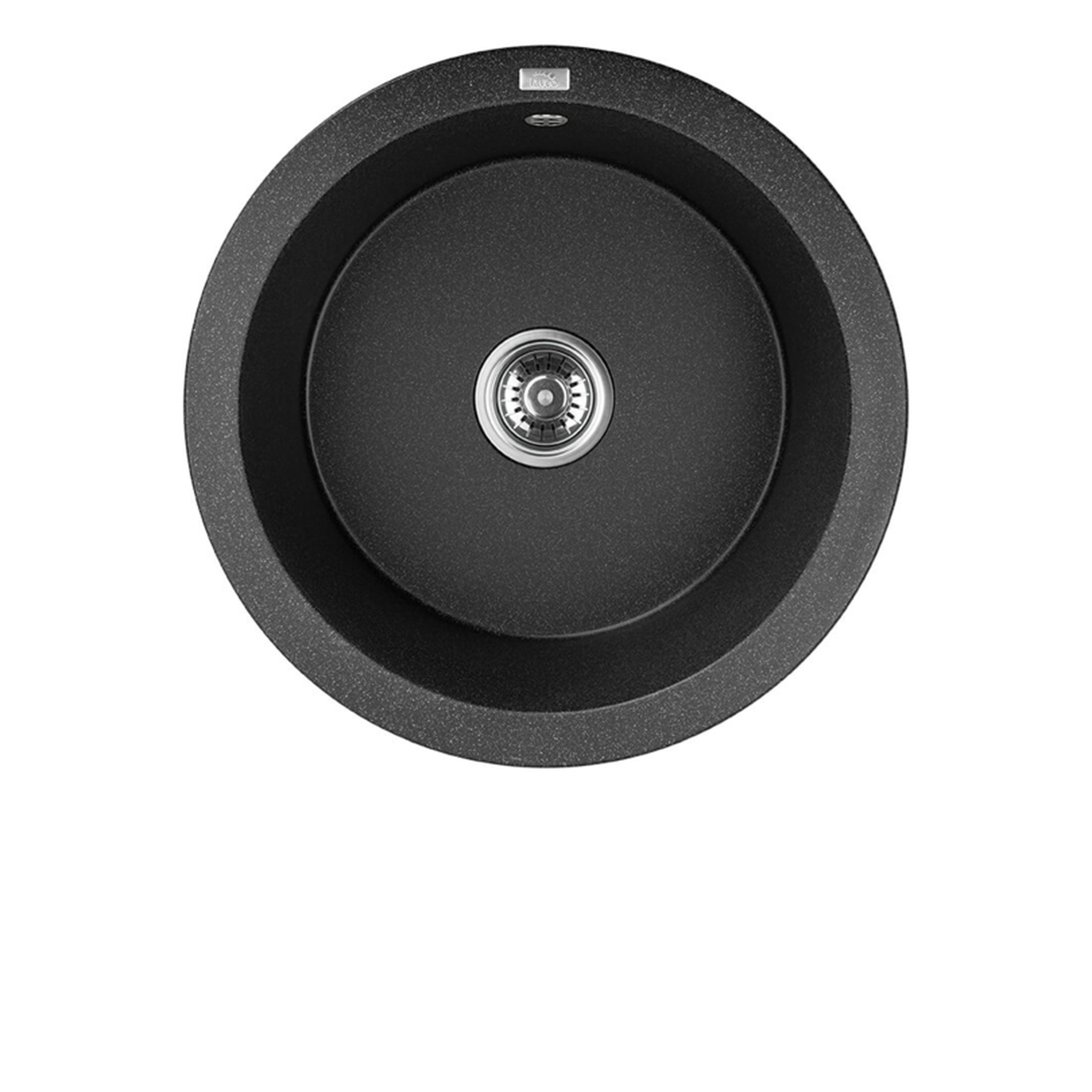 Buy black Laveo Dafne Granite Sink 1 Bowl Round