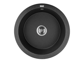 Buy black Laveo Dafne Granite Sink 1 Bowl Round