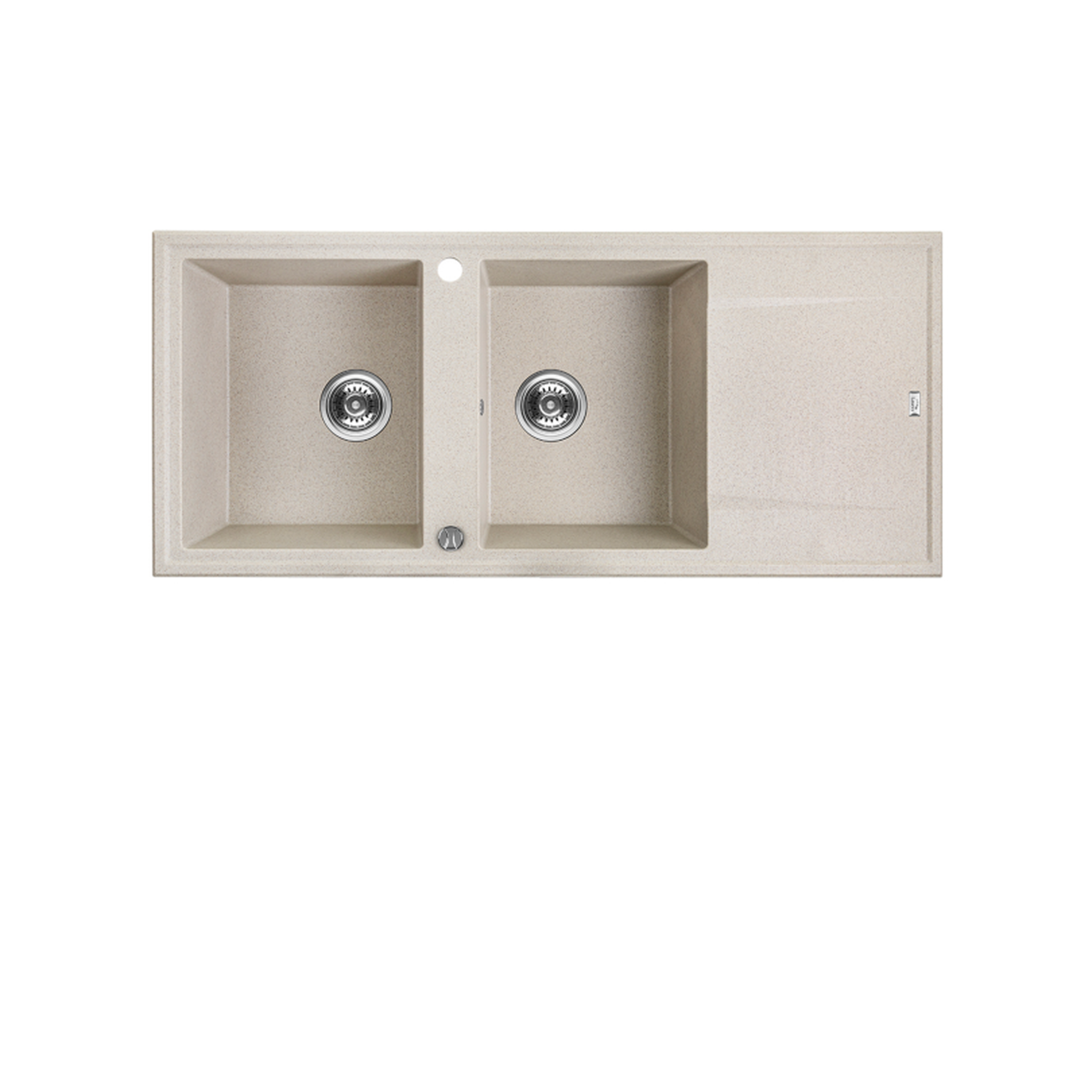Laveo Megalo Granite Sink 2 Bowl with Drainer - 0