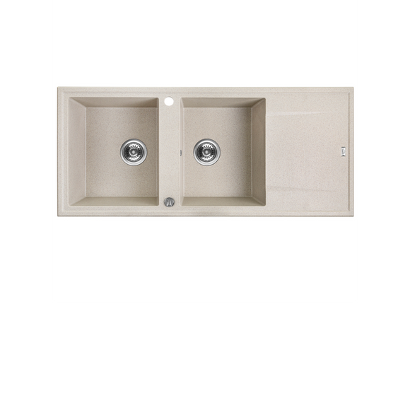 Laveo Megalo Granite Sink 2 Bowl with Drainer