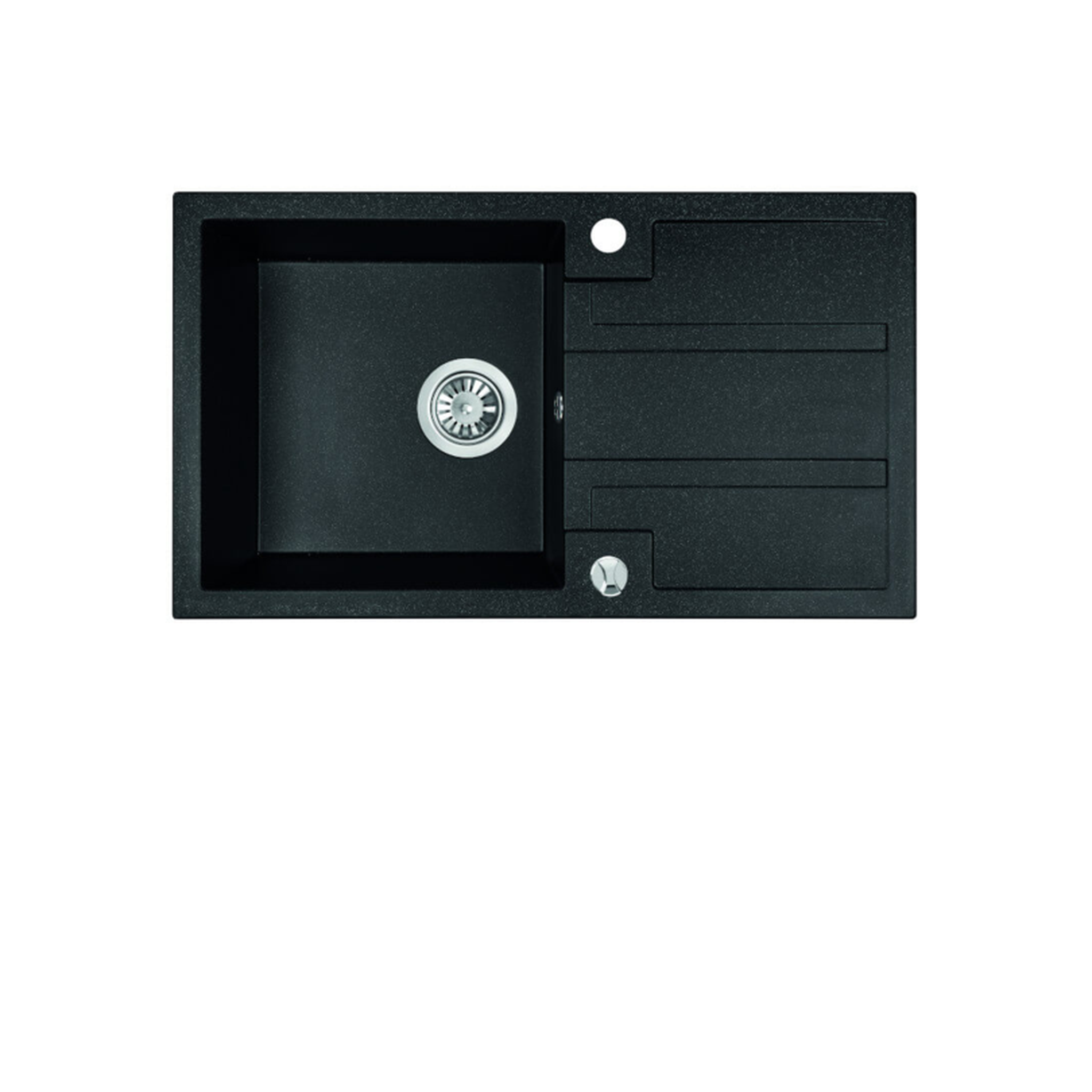 Buy monochrome-black Laveo Barbados Granite Sink 1 Bowl