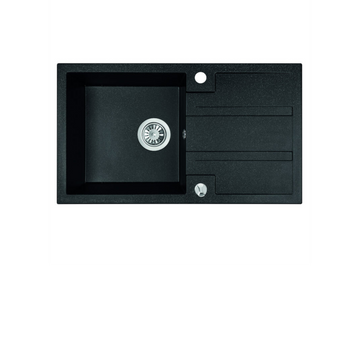 Buy monochrome-black Laveo Barbados Granite Sink 1 Bowl